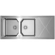 TEKA Reversible Sink Two Bowls + Drainer Top/Flush Mount - Brooklyn 80 M-XP 2