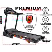 Skyland Fitness Treadmill For Home, Motor Power 5 Hp Peak With 3 Level Manual Incline And Bluetooth Speaker- Em-1290