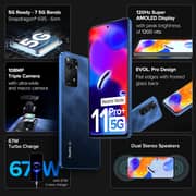 Xiaomi Redmi Note 11 Pro Plus 8GB 256GB Dual Sim 5G Smartphone Mirage Blue - India Version