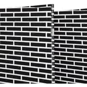 Galaxy Design Room Divider Partition Color Black & White Size ( L X W X H ) 200 x 4 x 180 Cm Model ( Pf-4 )