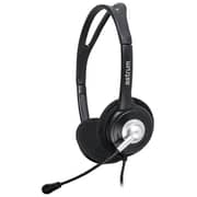 Astrum HS110 Stereo Wired On Ear Headset with Mic Black
