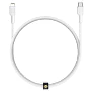 Aukey Braided Nylon USB Type-C To Lightning Cable 0.9m White