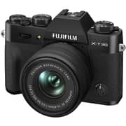 Fujifilm X-T30 II Mirrorless Camera Black With 15-45mm Lens