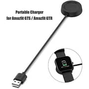 Remson Watch Charger Magnetic Fast Charging Cable Cord For Amazfit Gts / Gtr Smart Watch Black