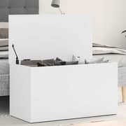 Vidaxl Storage Chest White 84x42x46 Cm Engineered Wood