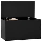 Vidaxl Storage Chest Black 84x42x46 Cm Engineered Wood