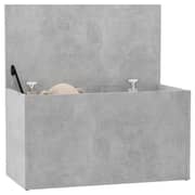 Vidaxl Storage Chest Concrete Grey 84x42x46 Cm Engineered Wood