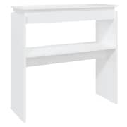 Vidaxl Console Table White 80x30x80 Cm Engineered Wood
