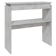 Vidaxl Console Table Concrete Grey 80x30x80 Cm Engineered Wood