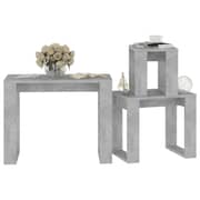 Vidaxl Nesting Tables 3 Pcs Concrete Grey Engineered Wood
