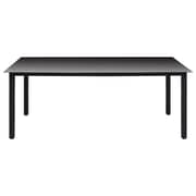 Vidaxl 7 Piece Garden Dining Set Black