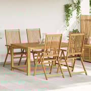 Vidaxl Folding Garden Chairs 4 Pcs Solid Acacia Wood