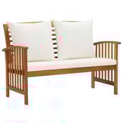 Vidaxl Garden Bench With Cushions 119 Cm Solid Acacia Wood