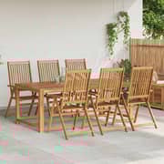 Vidaxl Folding Garden Chairs 6 Pcs Solid Acacia Wood