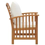 Vidaxl Garden Chairs With Cushions 2 Pcs Solid Acacia Wood