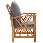 Vidaxl Garden Chairs With Cushions 2 Pcs Solid Acacia Wood