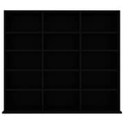 Vidaxl Cd Cabinet Black 102x23x89.5 Cm Engineered Wood