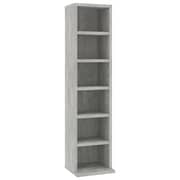 Vidaxl Cd Cabinet Concrete Grey 21x20x88 Cm Engineered Wood