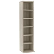 Vidaxl Cd Cabinet Sonoma Oak 21x20x88 Cm Engineered Wood