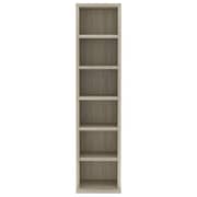 Vidaxl Cd Cabinet Sonoma Oak 21x20x88 Cm Engineered Wood