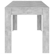 Vidaxl Dining Table Concrete Grey 140x74.5x76 Cm Engineered Wood