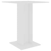 Vidaxl Bistro Table White 60x60x75 Cm Chipboard