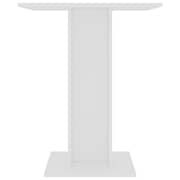 Vidaxl Bistro Table White 60x60x75 Cm Chipboard
