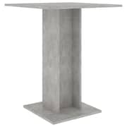 Vidaxl Bistro Table Concrete Grey 60x60x75 Cm Chipboard