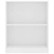 Vidaxl Bookshelf White 60x24x74.5 Cm Engineered Wood
