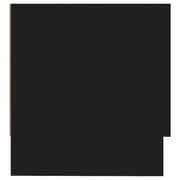 Vidaxl Wardrobe Black 100x32.5x35 Cm Engineered Wood