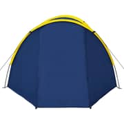 Vidaxl Camping Tent 4 Persons Navy Blue/yellow