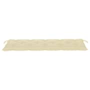 Vidaxl Garden Bench Cushion Cream White 150x50x7 Cm Fabric