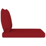 Vidaxl Pallet Sofa Cushions 2 Pcs Wine Red Fabric
