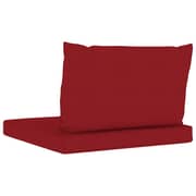 Vidaxl Pallet Sofa Cushions 2 Pcs Wine Red Fabric