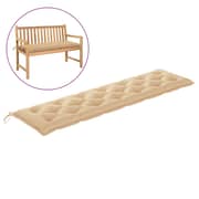 Vidaxl Garden Bench Cushion Beige 200x50x7 Cm Fabric