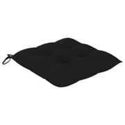 Vidaxl Chair Cushions 2 Pcs Black 40x40x7 Cm Fabric