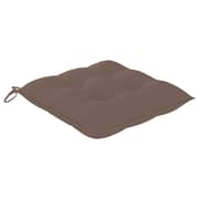 Vidaxl Chair Cushions 2 Pcs Taupe 50x50x7 Cm Fabric