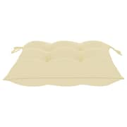 Vidaxl Chair Cushions 2 Pcs Cream White 40x40x7 Cm Fabric