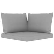 Vidaxl Pallet Sofa Cushions 3 Pcs Grey Fabric