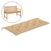 Vidaxl Garden Bench Cushion Beige 120x50x7 Cm Fabric