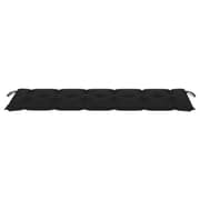 Vidaxl Garden Bench Cushion Black 180x50x7 Cm Fabric