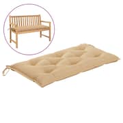 Vidaxl Garden Bench Cushion Beige 100x50x7 Cm Fabric