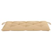 Vidaxl Garden Bench Cushion Beige 100x50x7 Cm Fabric