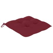 Vidaxl Chair Cushions 2 Pcs Wine Red 40x40x7 Cm Fabric