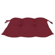 Vidaxl Chair Cushions 2 Pcs Wine Red 40x40x7 Cm Fabric