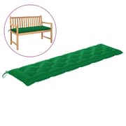 Vidaxl Garden Bench Cushion Green 200x50x7 Cm Fabric