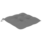 Vidaxl Chair Cushions 2 Pcs Grey 50x50x7 Cm Fabric