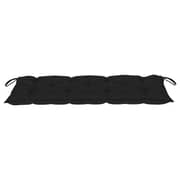 Vidaxl Garden Bench Cushion Black 120x50x7 Cm Fabric