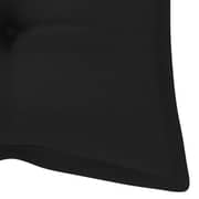 Vidaxl Garden Bench Cushion Black 120x50x7 Cm Fabric