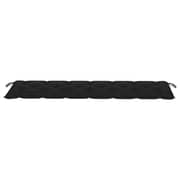 Vidaxl Garden Bench Cushion Black 200x50x7 Cm Fabric